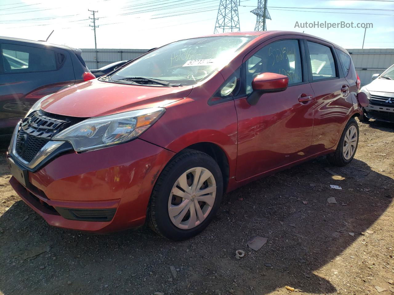 2018 Nissan Versa Note S Красный vin: 3N1CE2CP2JL352765