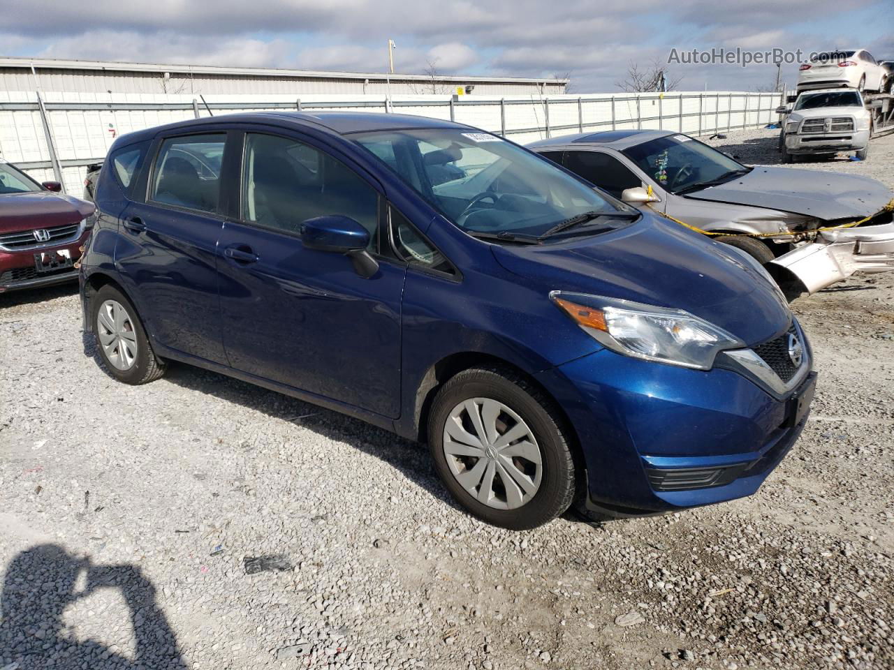 2018 Nissan Versa Note S Синий vin: 3N1CE2CP2JL357240