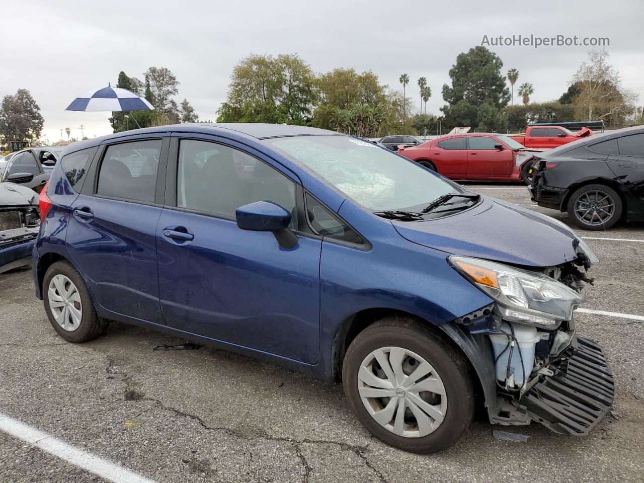 2018 Nissan Versa Note S Blue vin: 3N1CE2CP3JL358770