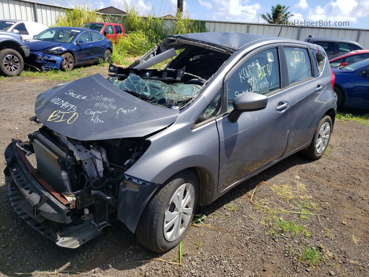 2018 Nissan Versa Note S Gray vin: 3N1CE2CP3JL368215