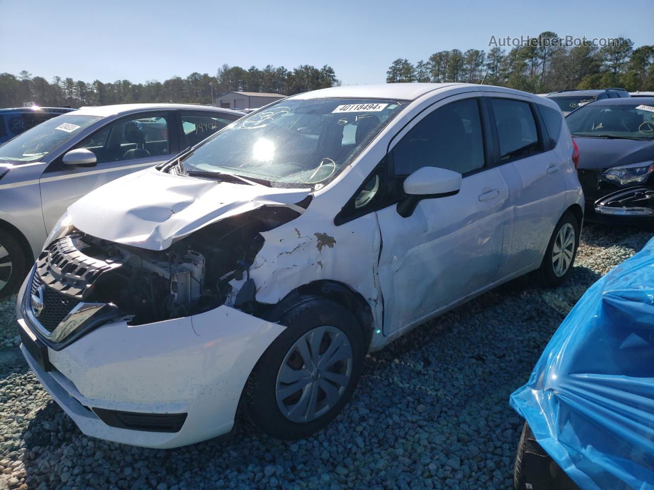 2018 Nissan Versa Note S Белый vin: 3N1CE2CP8JL352561