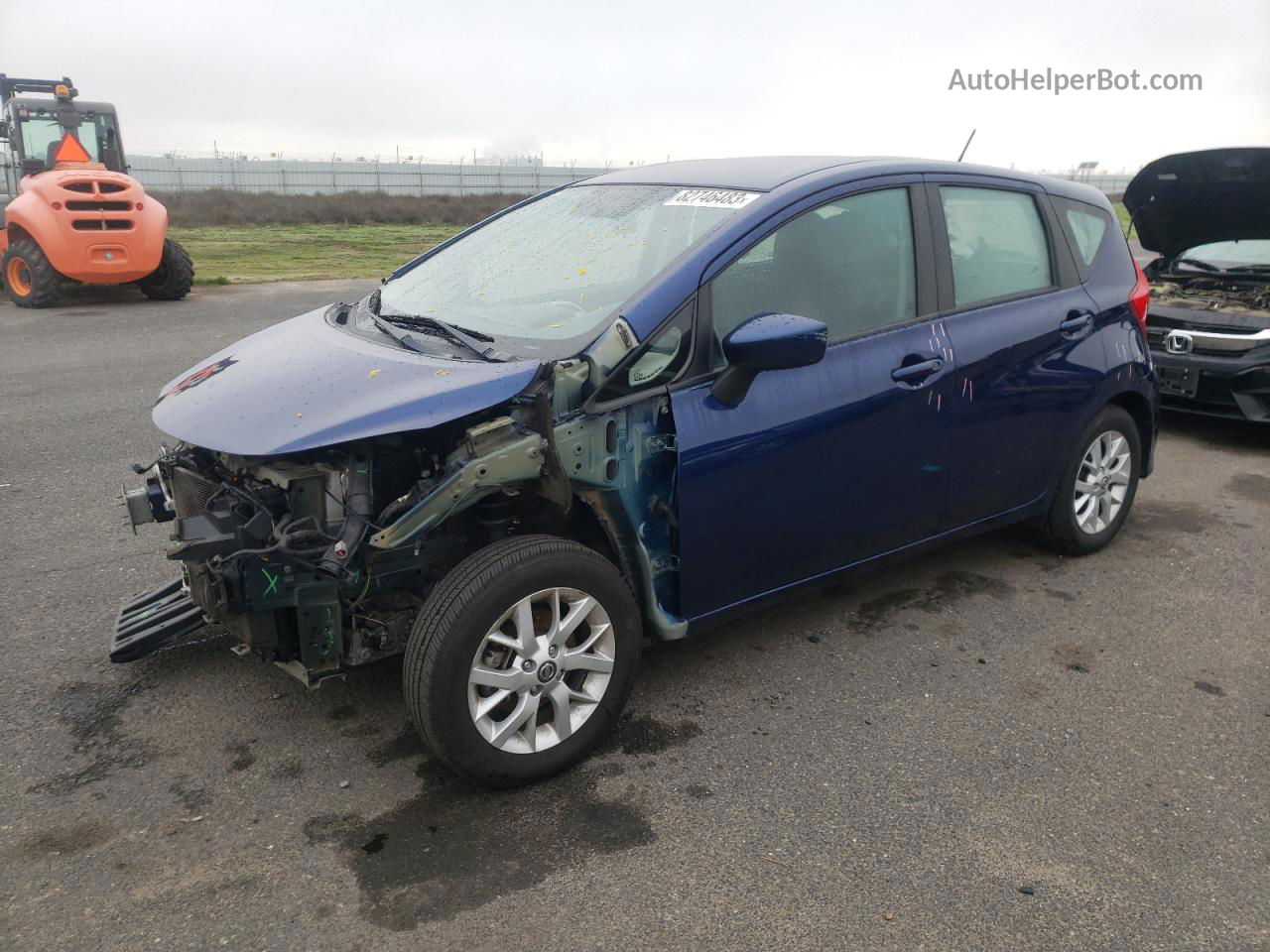 2018 Nissan Versa Note S Синий vin: 3N1CE2CP8JL352804