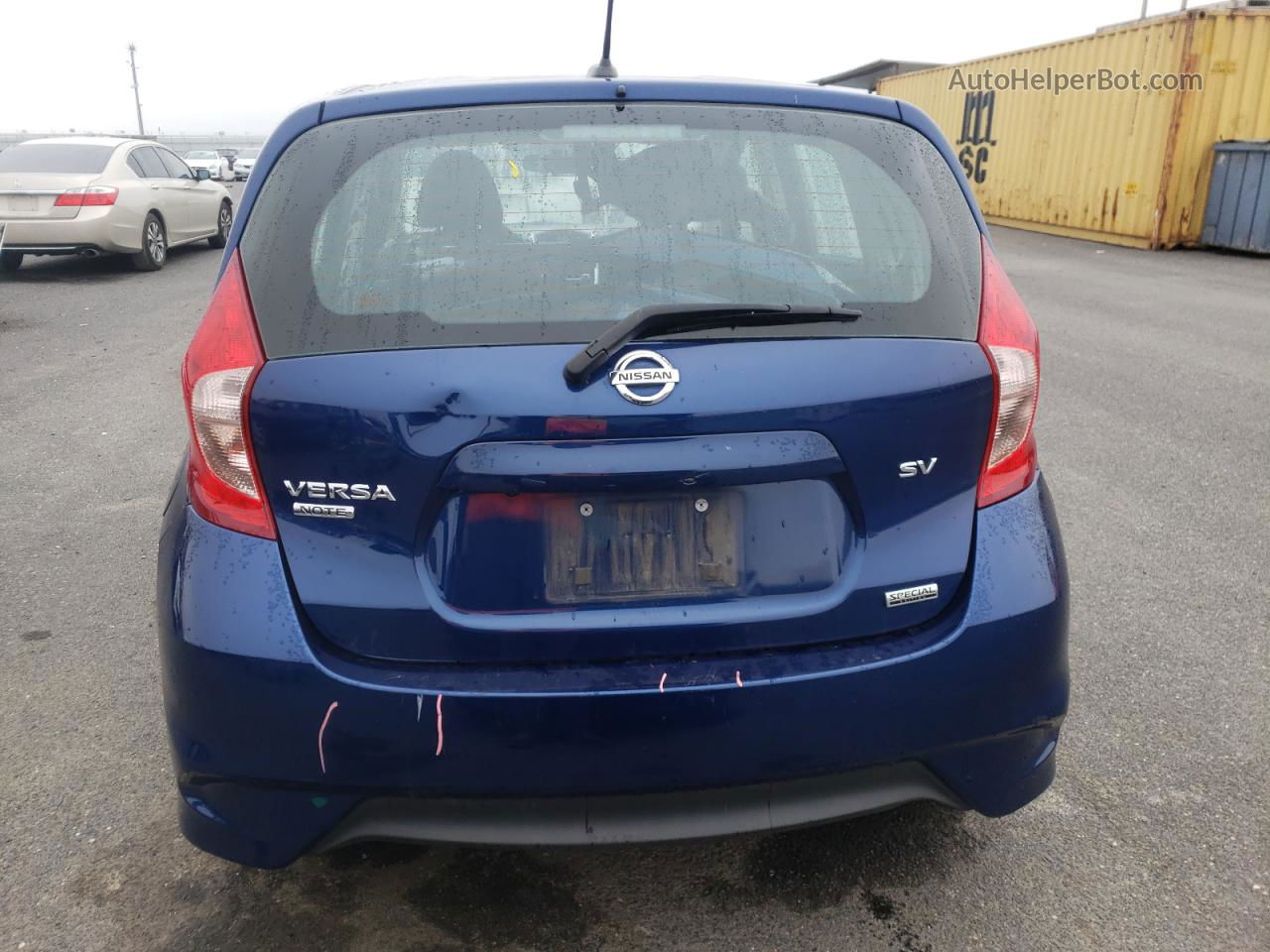 2018 Nissan Versa Note S Синий vin: 3N1CE2CP8JL352804