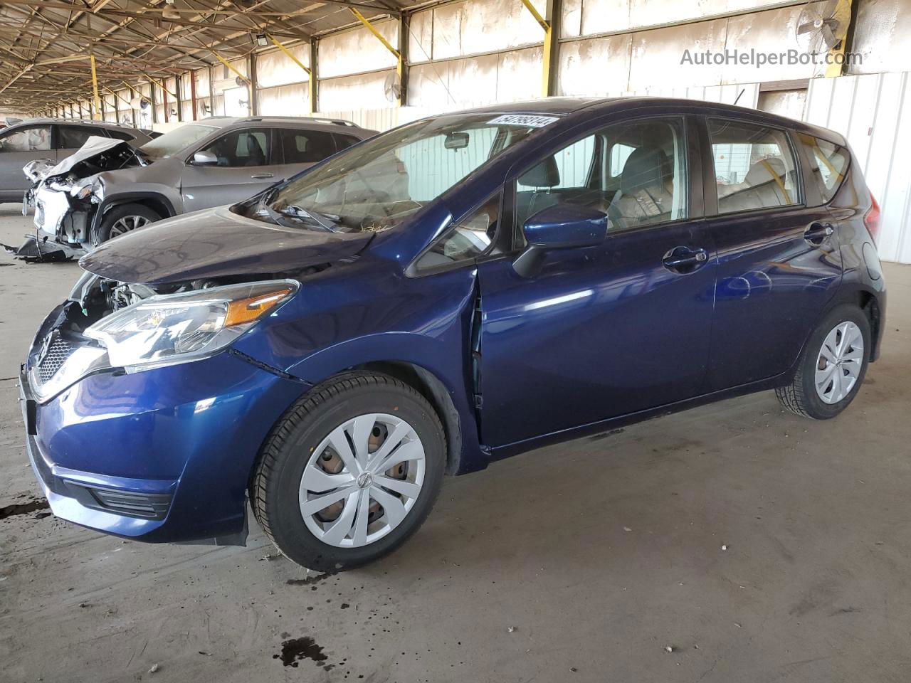 2018 Nissan Versa Note S Синий vin: 3N1CE2CP9JL368347