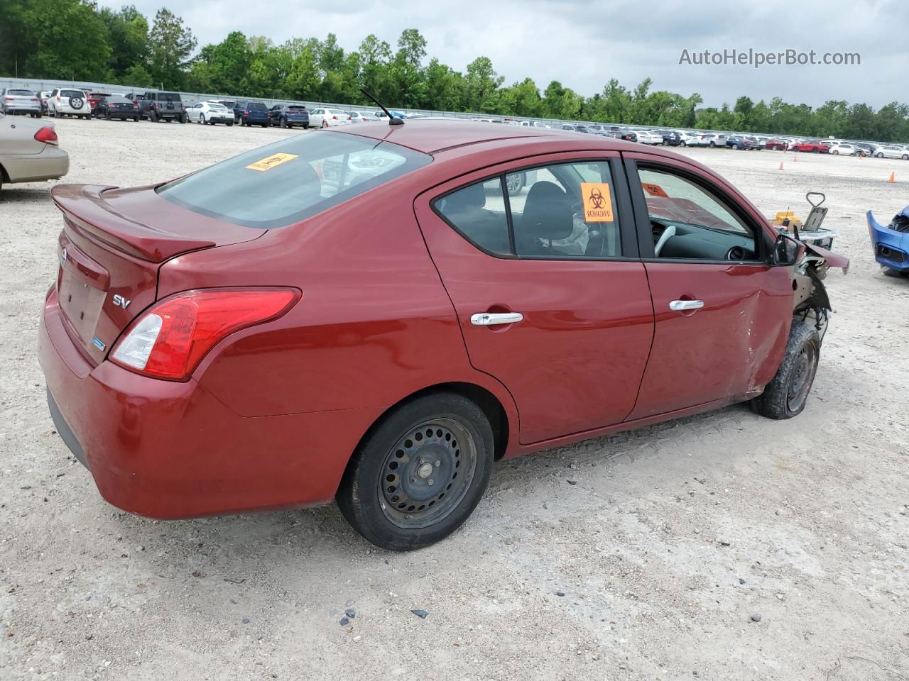 2016 Nissan Versa S Red vin: 3N1CN7AP0GL819965