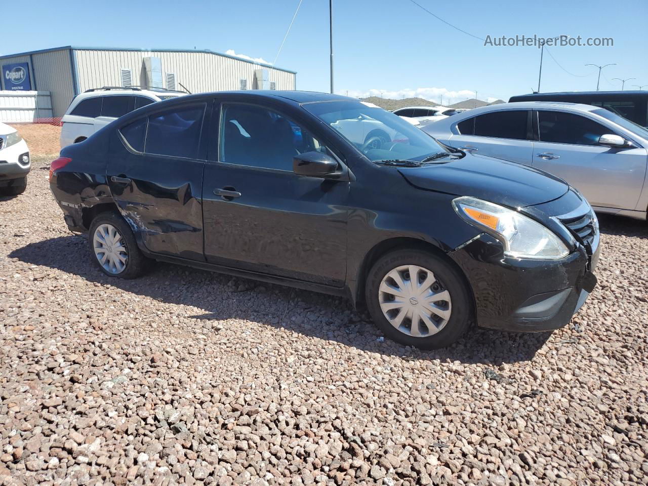 2016 Nissan Versa S Black vin: 3N1CN7AP0GL856904