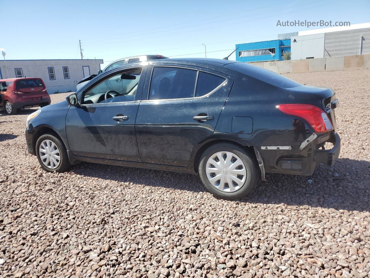 2016 Nissan Versa S Black vin: 3N1CN7AP0GL856904