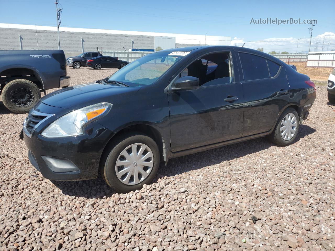 2016 Nissan Versa S Black vin: 3N1CN7AP0GL856904