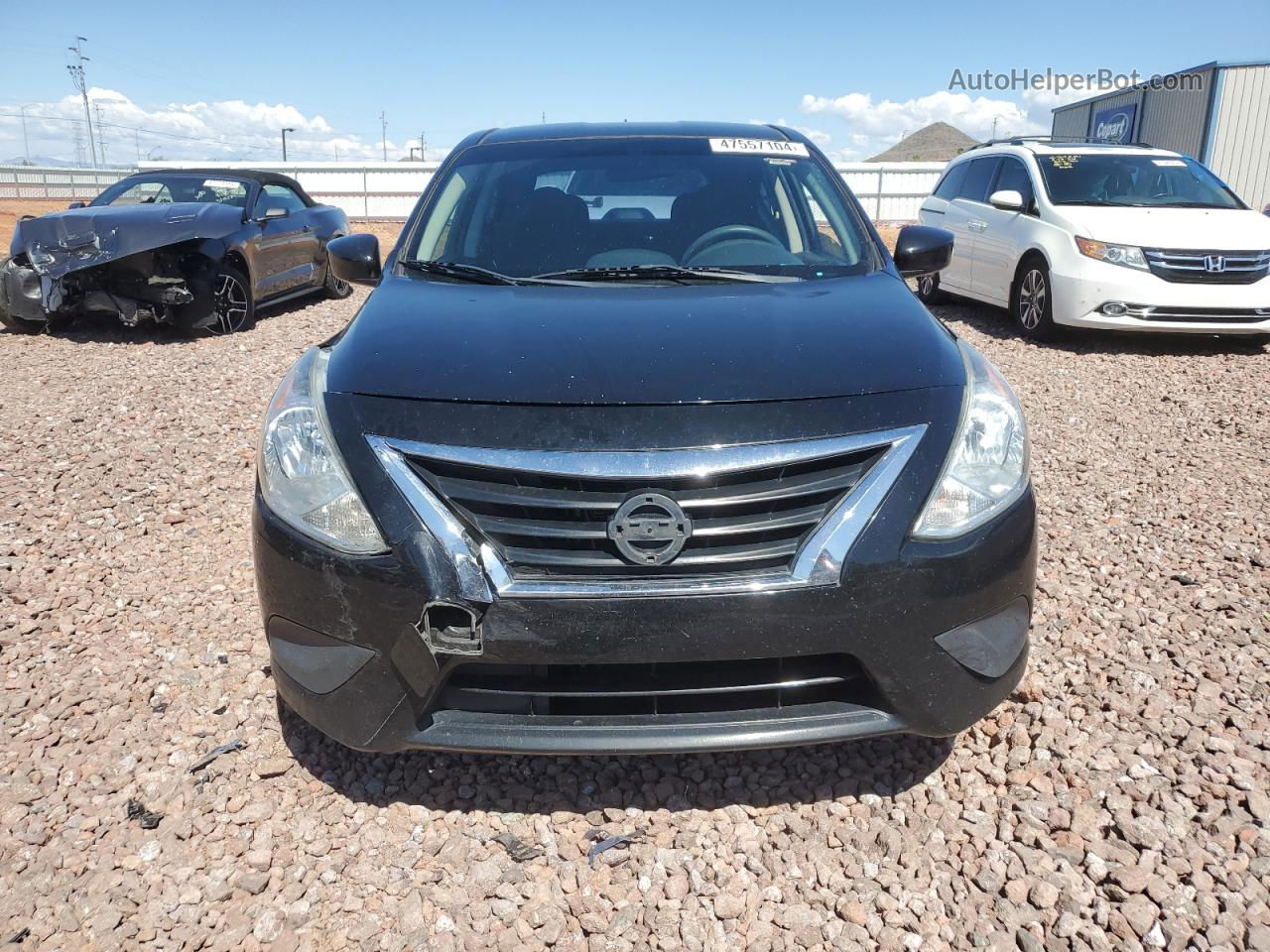 2016 Nissan Versa S Black vin: 3N1CN7AP0GL856904