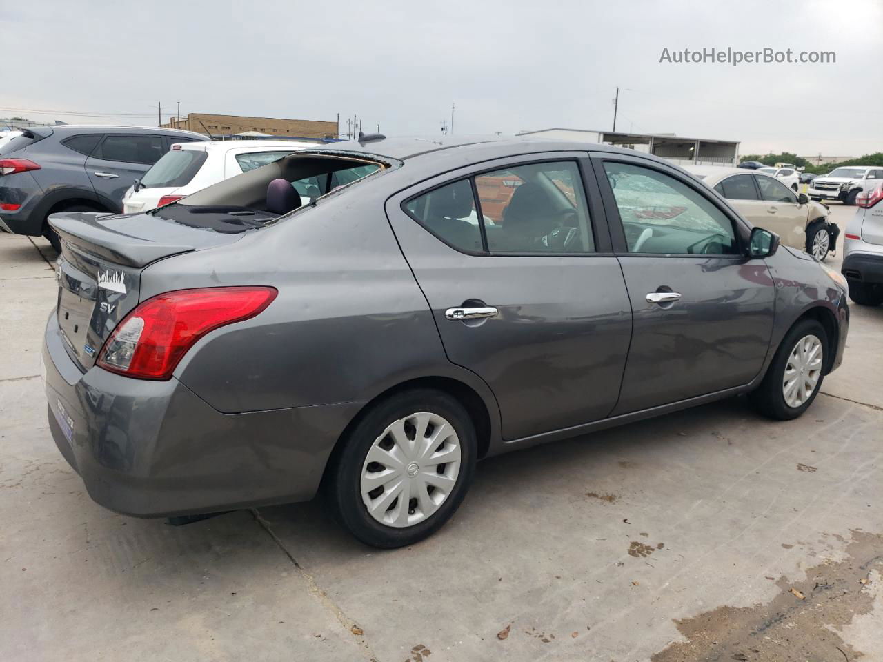 2016 Nissan Versa S Gray vin: 3N1CN7AP0GL866865