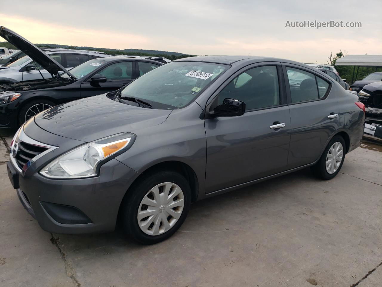 2016 Nissan Versa S Gray vin: 3N1CN7AP0GL866865