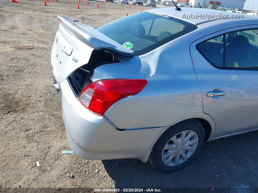 2016 Nissan Versa 1.6 Sv Silver vin: 3N1CN7AP0GL914445