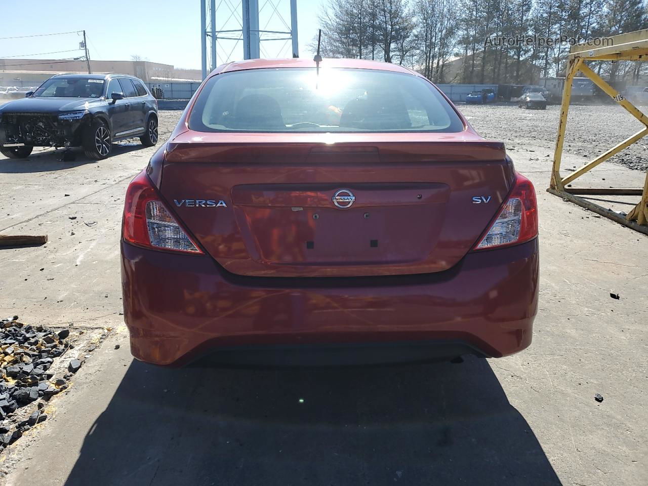 2018 Nissan Versa S Red vin: 3N1CN7AP0JK398715