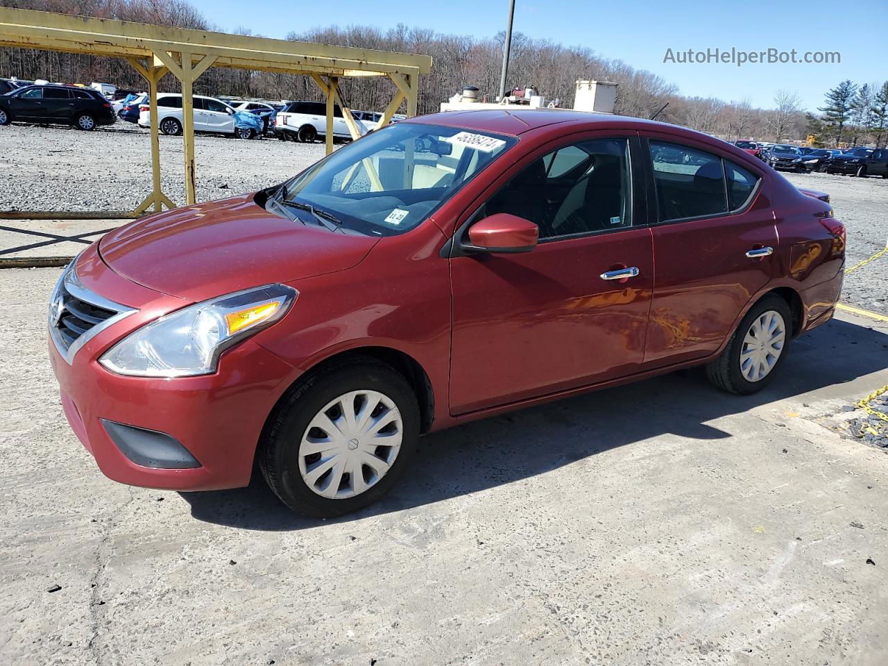 2018 Nissan Versa S Red vin: 3N1CN7AP0JK398715