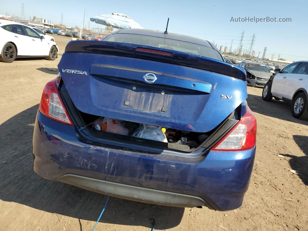 2018 Nissan Versa S Blue vin: 3N1CN7AP0JL807791