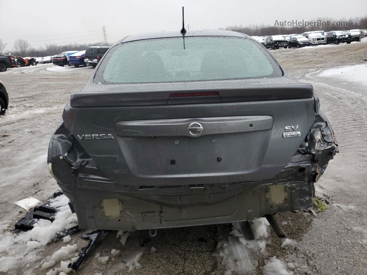 2018 Nissan Versa S Gray vin: 3N1CN7AP0JL809198