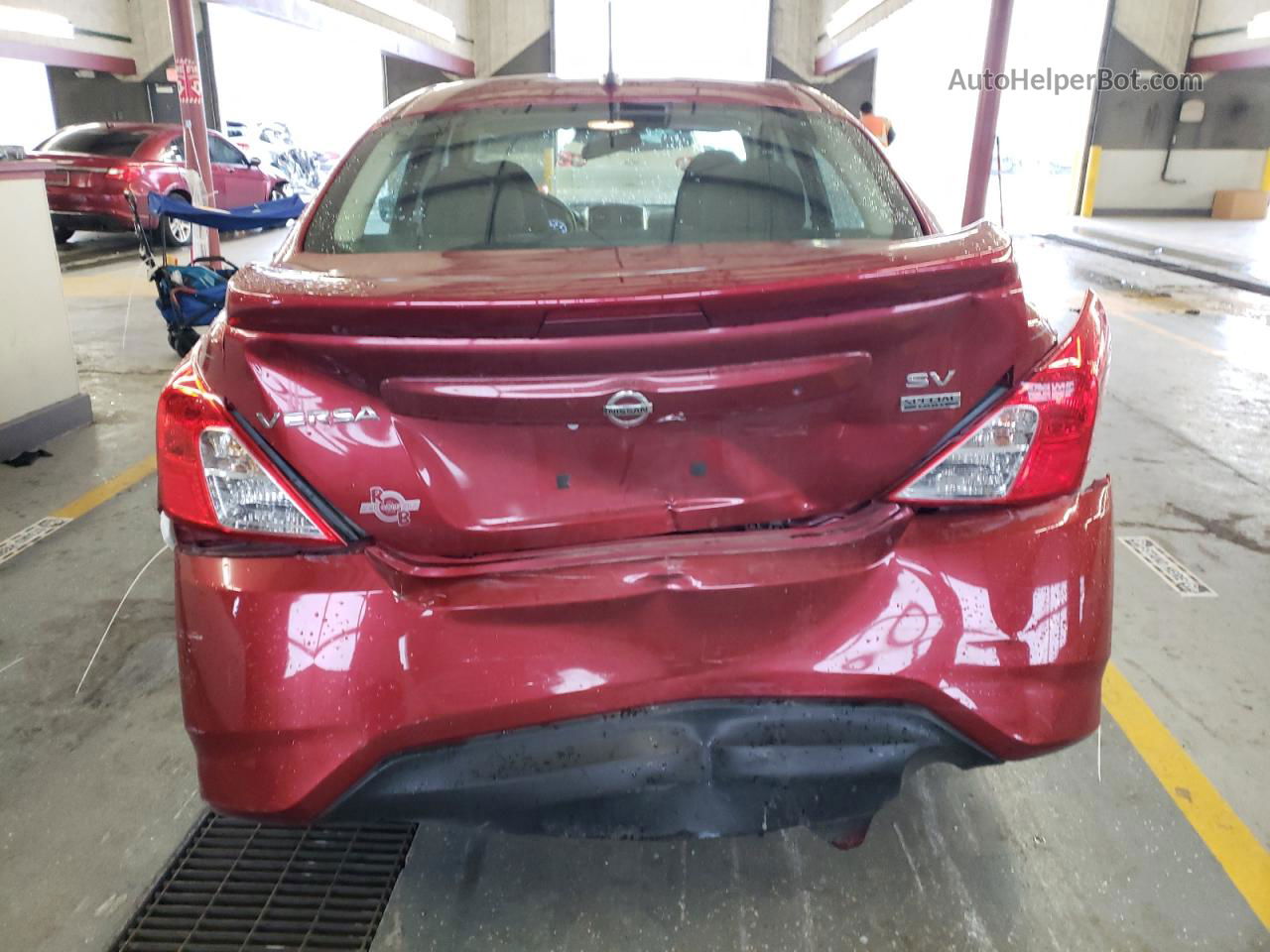 2018 Nissan Versa S Maroon vin: 3N1CN7AP0JL850608