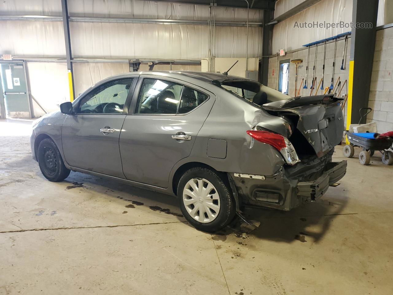 2018 Nissan Versa S Gray vin: 3N1CN7AP0JL852083