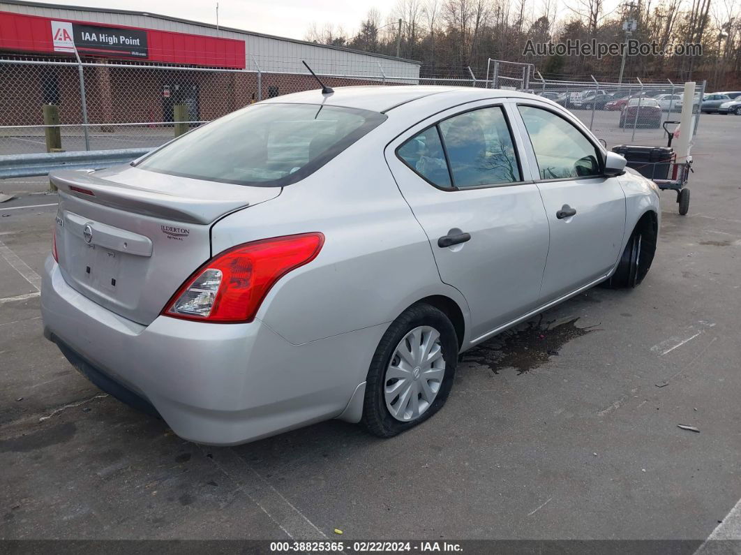 2018 Nissan Versa 1.6 S+ Silver vin: 3N1CN7AP0JL854142