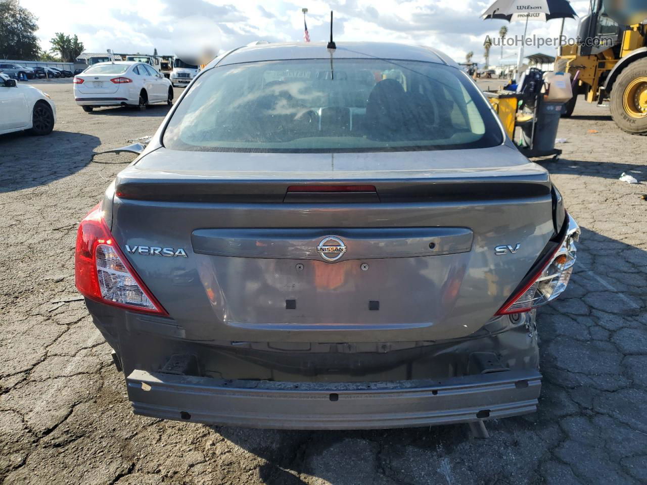 2018 Nissan Versa S Gray vin: 3N1CN7AP0JL856182