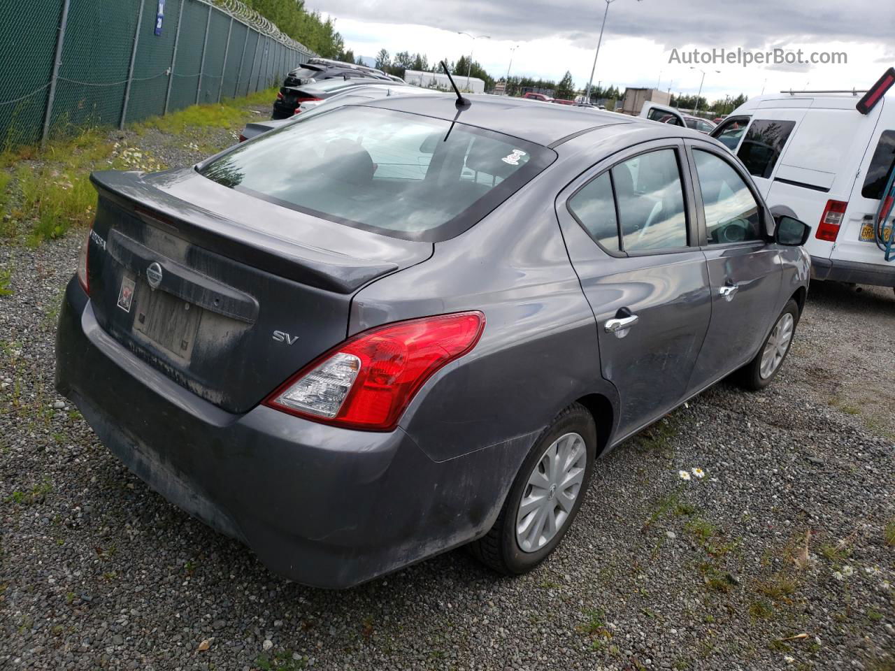 2018 Nissan Versa S Gray vin: 3N1CN7AP0JL871863