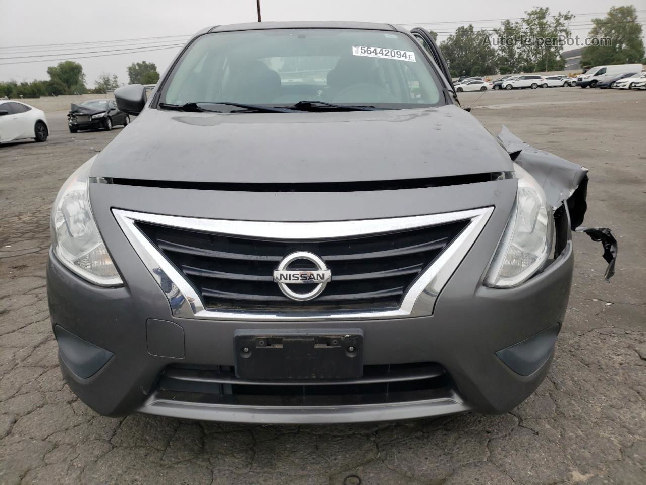 2018 Nissan Versa S Gray vin: 3N1CN7AP0JL886329