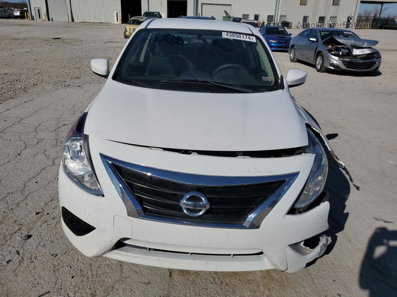 2018 Nissan Versa S White vin: 3N1CN7AP0JL886864