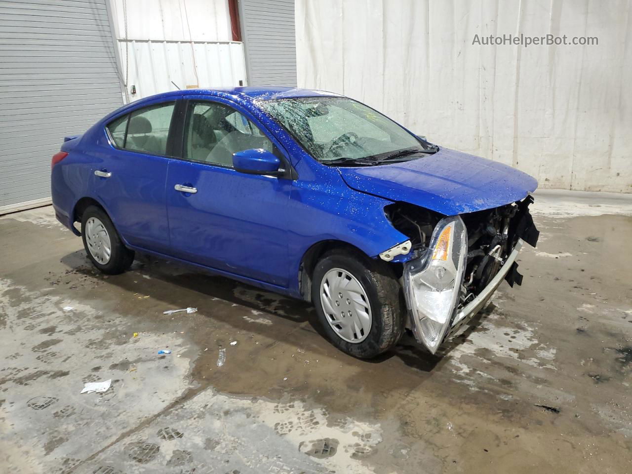 2016 Nissan Versa S Синий vin: 3N1CN7AP1GL806271