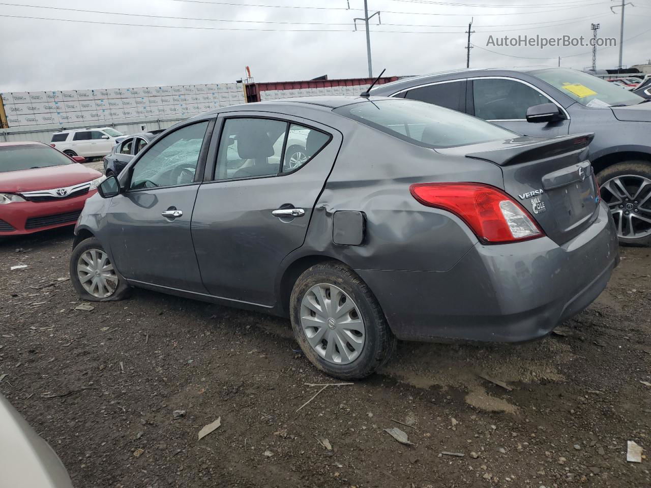 2016 Nissan Versa S Gray vin: 3N1CN7AP1GL879933