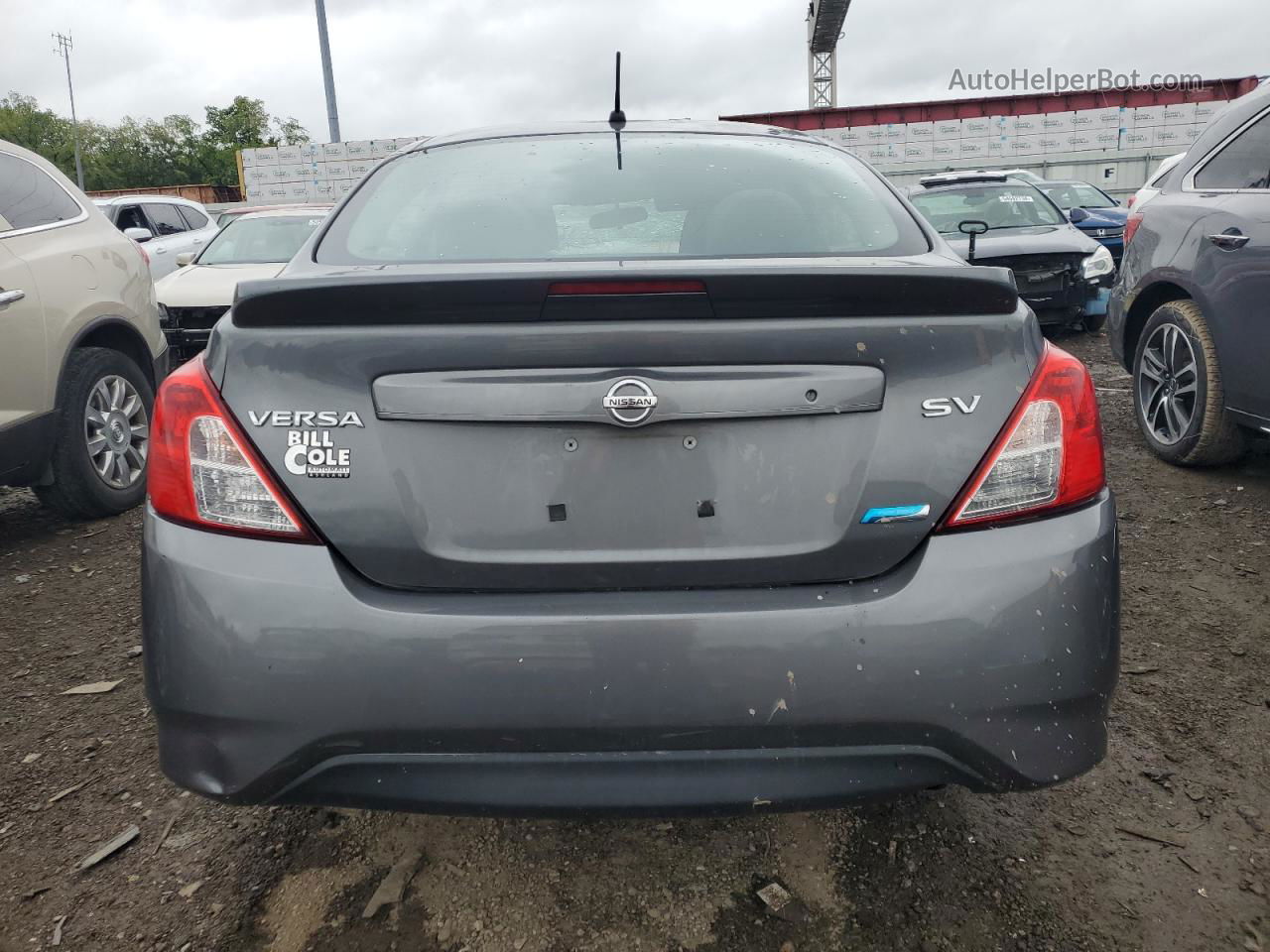 2016 Nissan Versa S Gray vin: 3N1CN7AP1GL879933