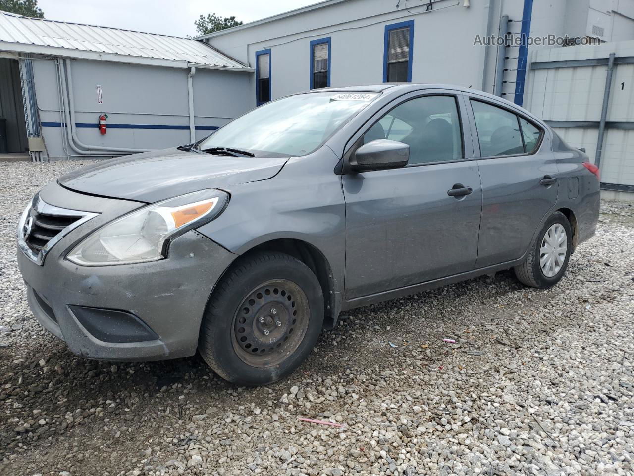 2016 Nissan Versa S Серый vin: 3N1CN7AP1GL886655