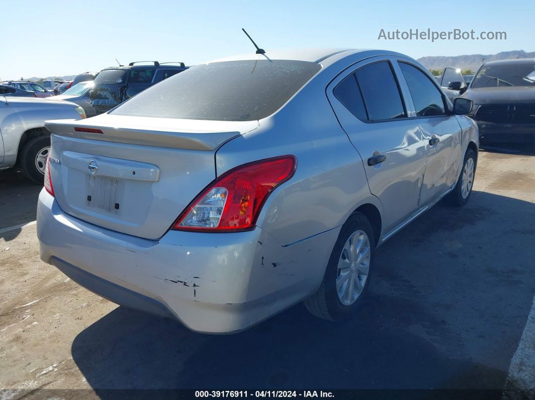 2016 Nissan Versa 1.6 S+ Silver vin: 3N1CN7AP1GL910436