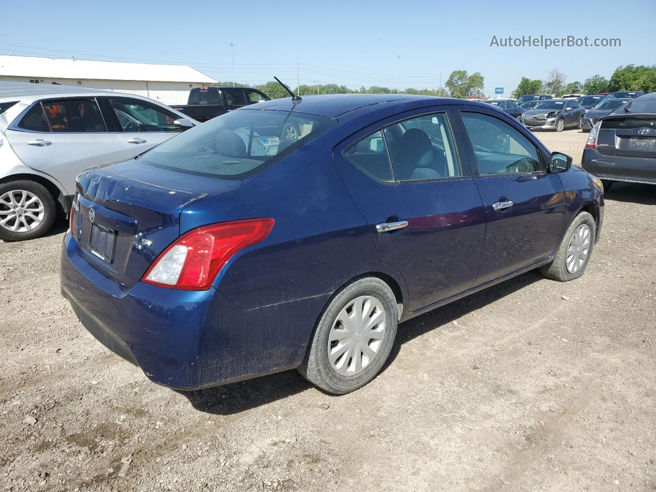 2018 Nissan Versa S Blue vin: 3N1CN7AP1JL806830