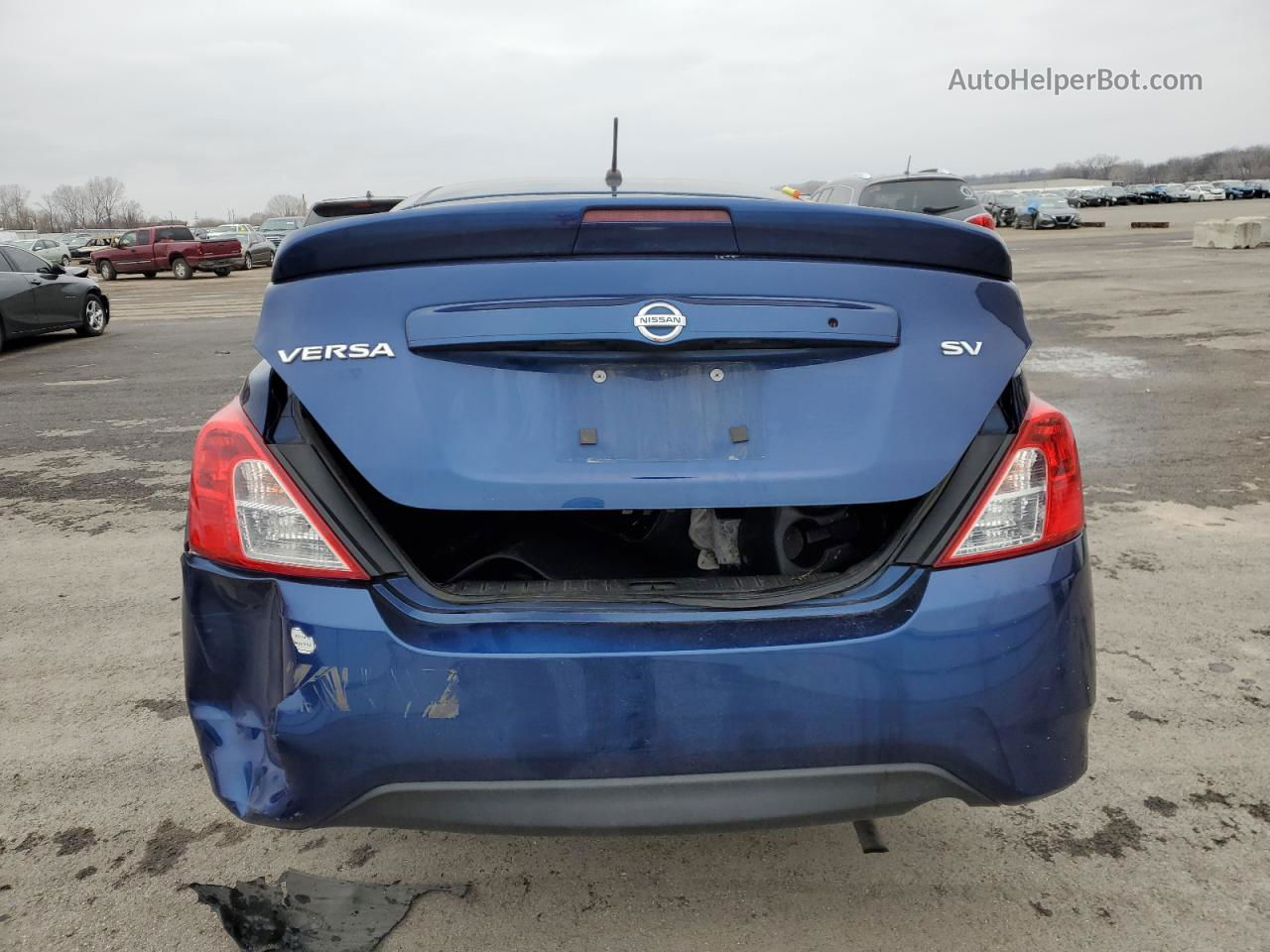 2018 Nissan Versa S Blue vin: 3N1CN7AP1JL809579