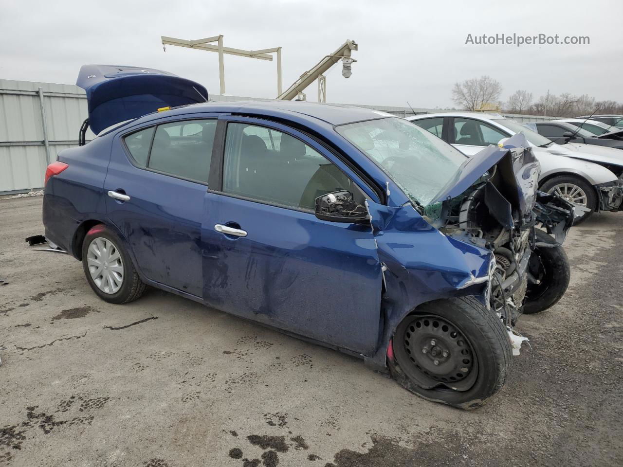 2018 Nissan Versa S Blue vin: 3N1CN7AP1JL809579