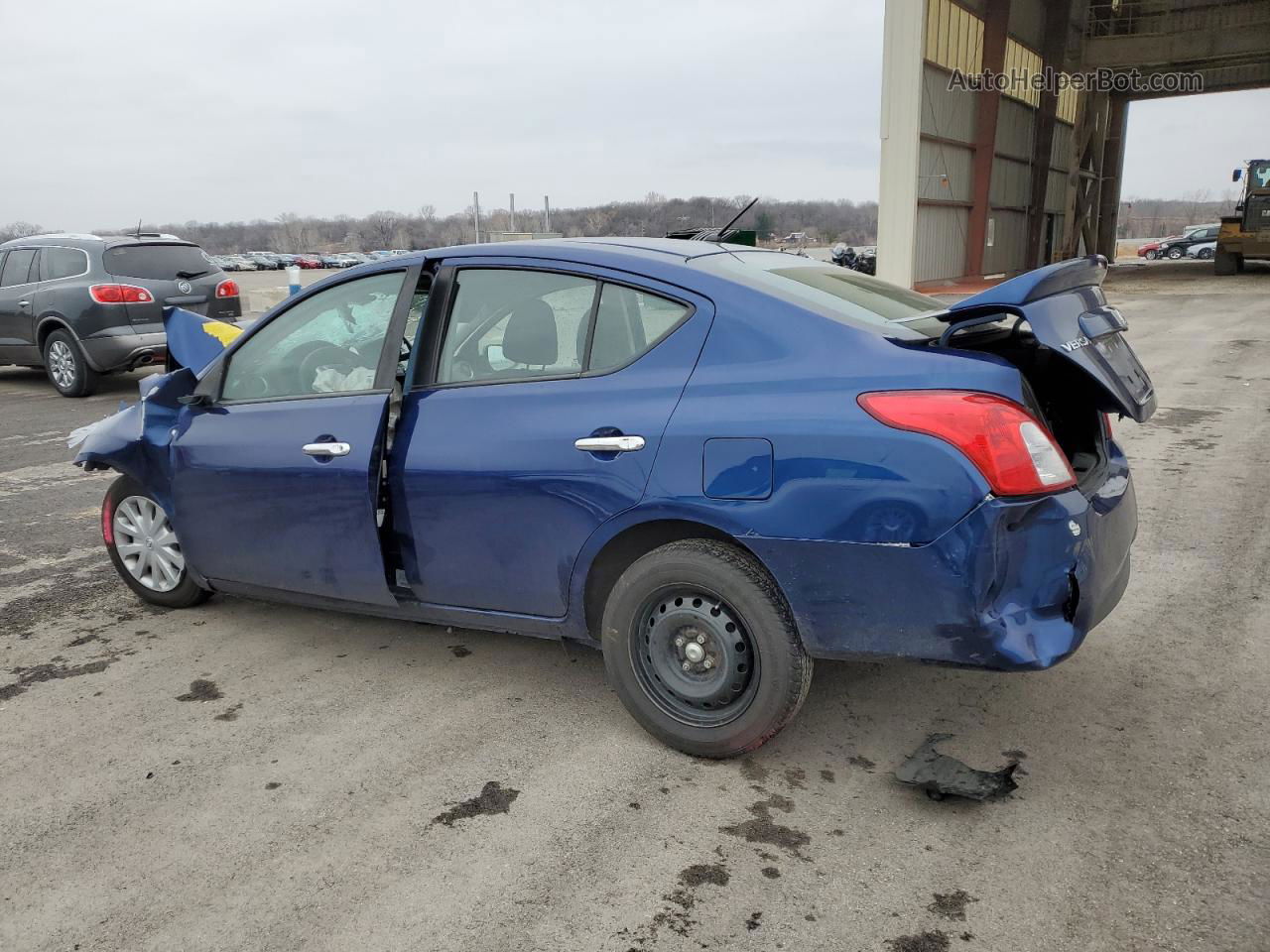 2018 Nissan Versa S Blue vin: 3N1CN7AP1JL809579