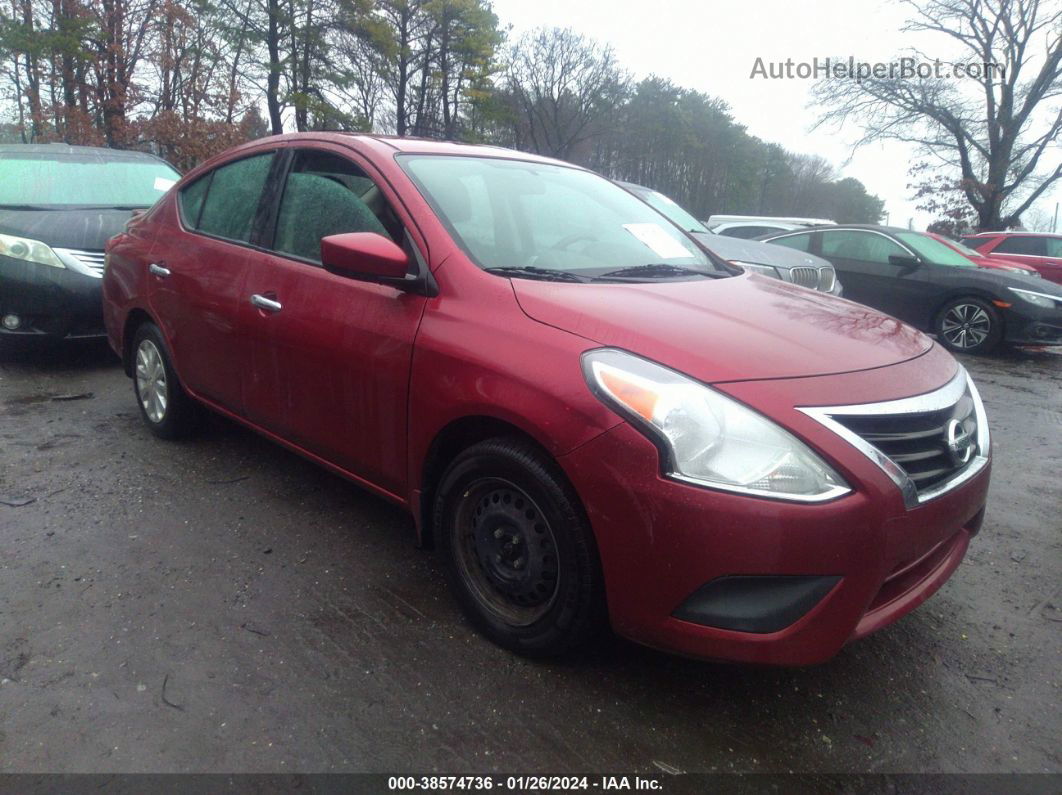 2018 Nissan Versa 1.6 Sv Red vin: 3N1CN7AP1JL820470