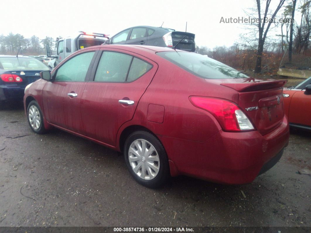 2018 Nissan Versa 1.6 Sv Красный vin: 3N1CN7AP1JL820470