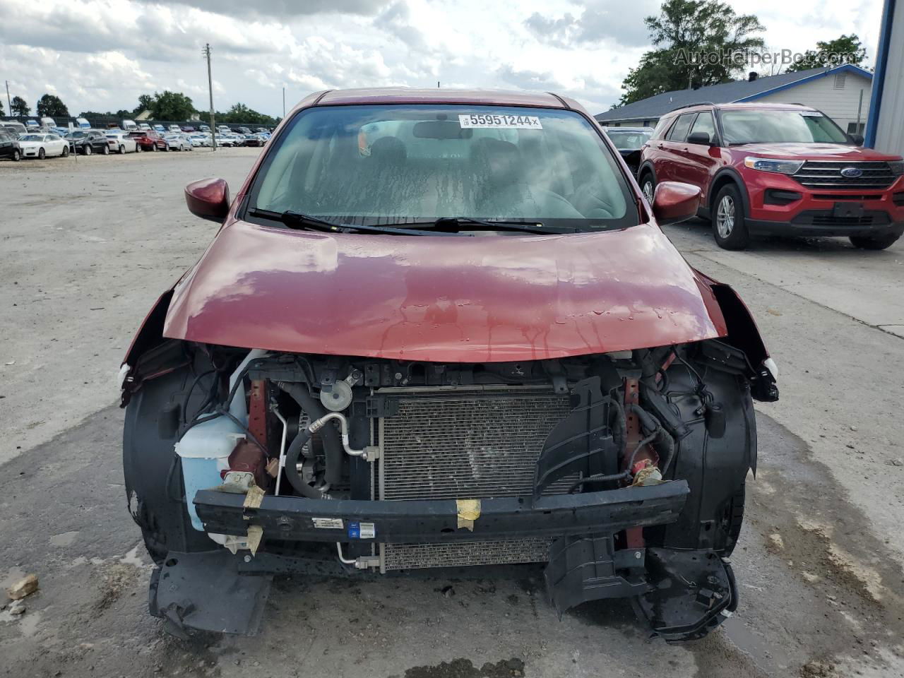 2018 Nissan Versa S Red vin: 3N1CN7AP1JL821036