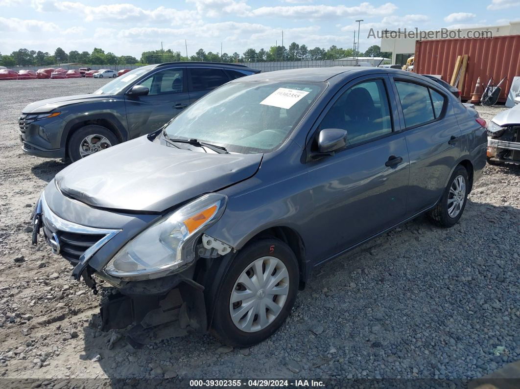 2018 Nissan Versa 1.6 S+ Gray vin: 3N1CN7AP1JL825071