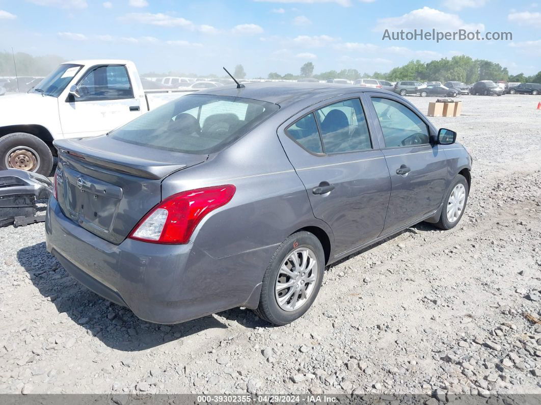 2018 Nissan Versa 1.6 S+ Gray vin: 3N1CN7AP1JL825071