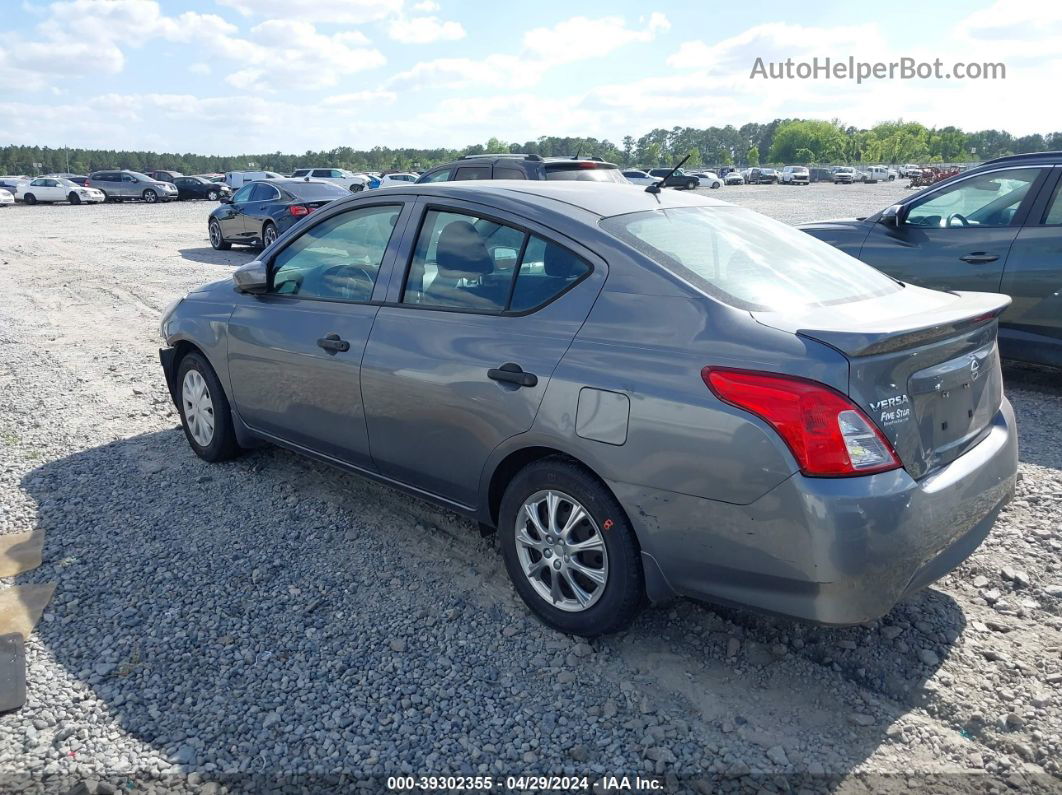 2018 Nissan Versa 1.6 S+ Gray vin: 3N1CN7AP1JL825071