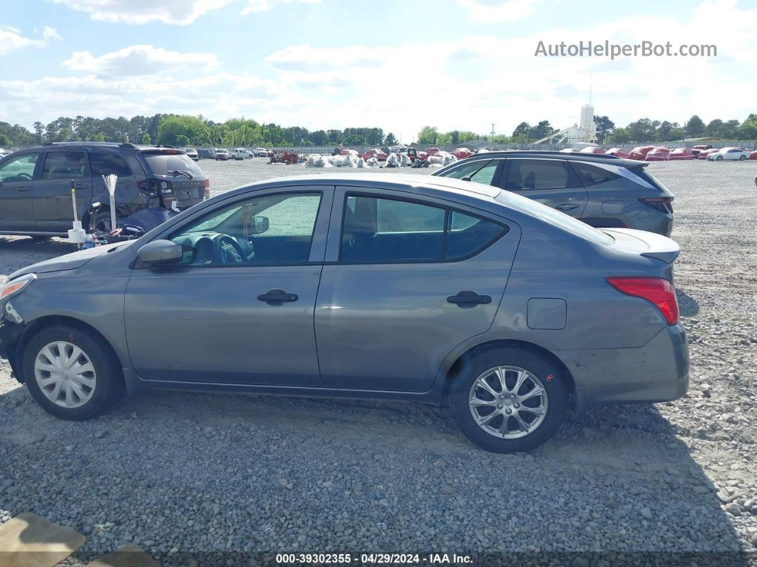 2018 Nissan Versa 1.6 S+ Gray vin: 3N1CN7AP1JL825071