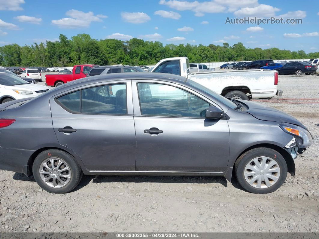 2018 Nissan Versa 1.6 S+ Gray vin: 3N1CN7AP1JL825071