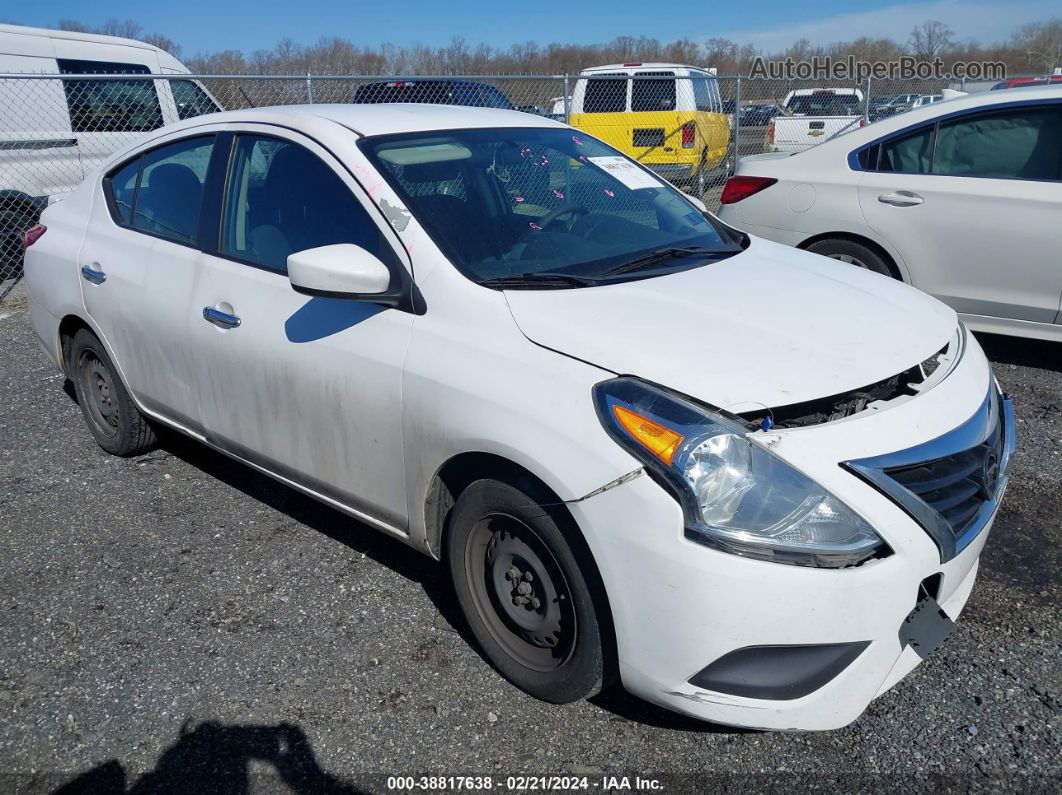 2018 Nissan Versa 1.6 Sv White vin: 3N1CN7AP1JL831324