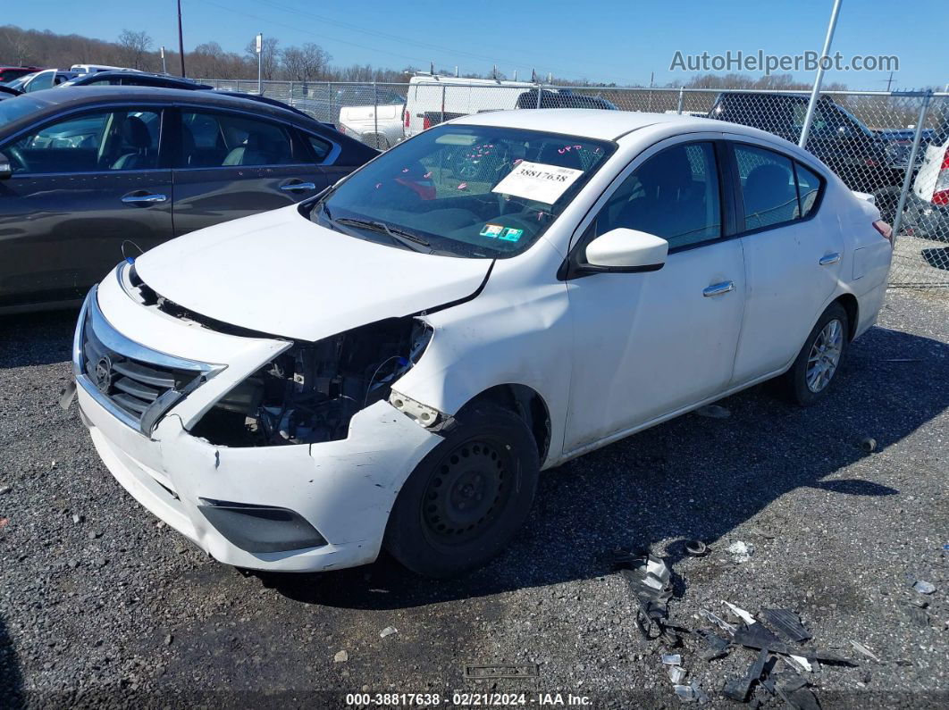 2018 Nissan Versa 1.6 Sv White vin: 3N1CN7AP1JL831324