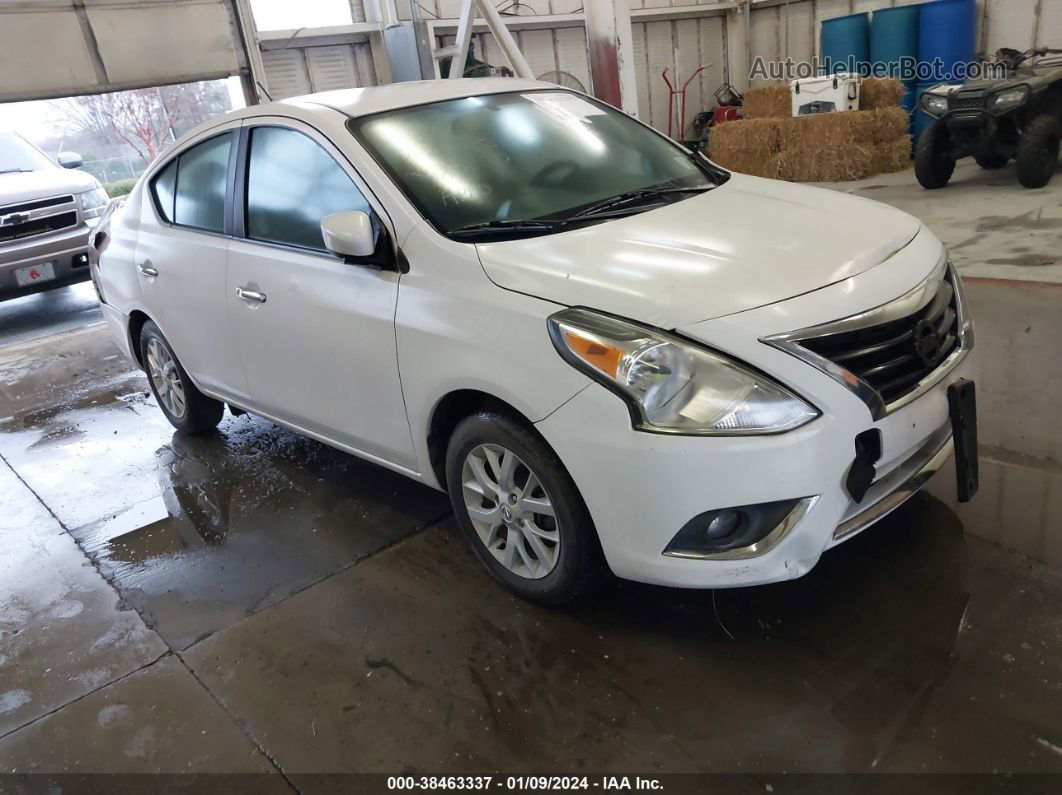 2018 Nissan Versa 1.6 Sv White vin: 3N1CN7AP1JL866588