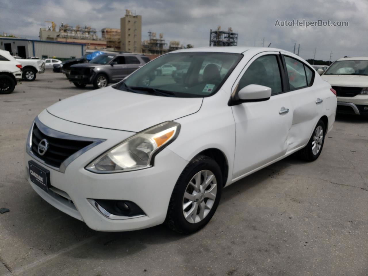 2018 Nissan Versa S White vin: 3N1CN7AP1JL874934