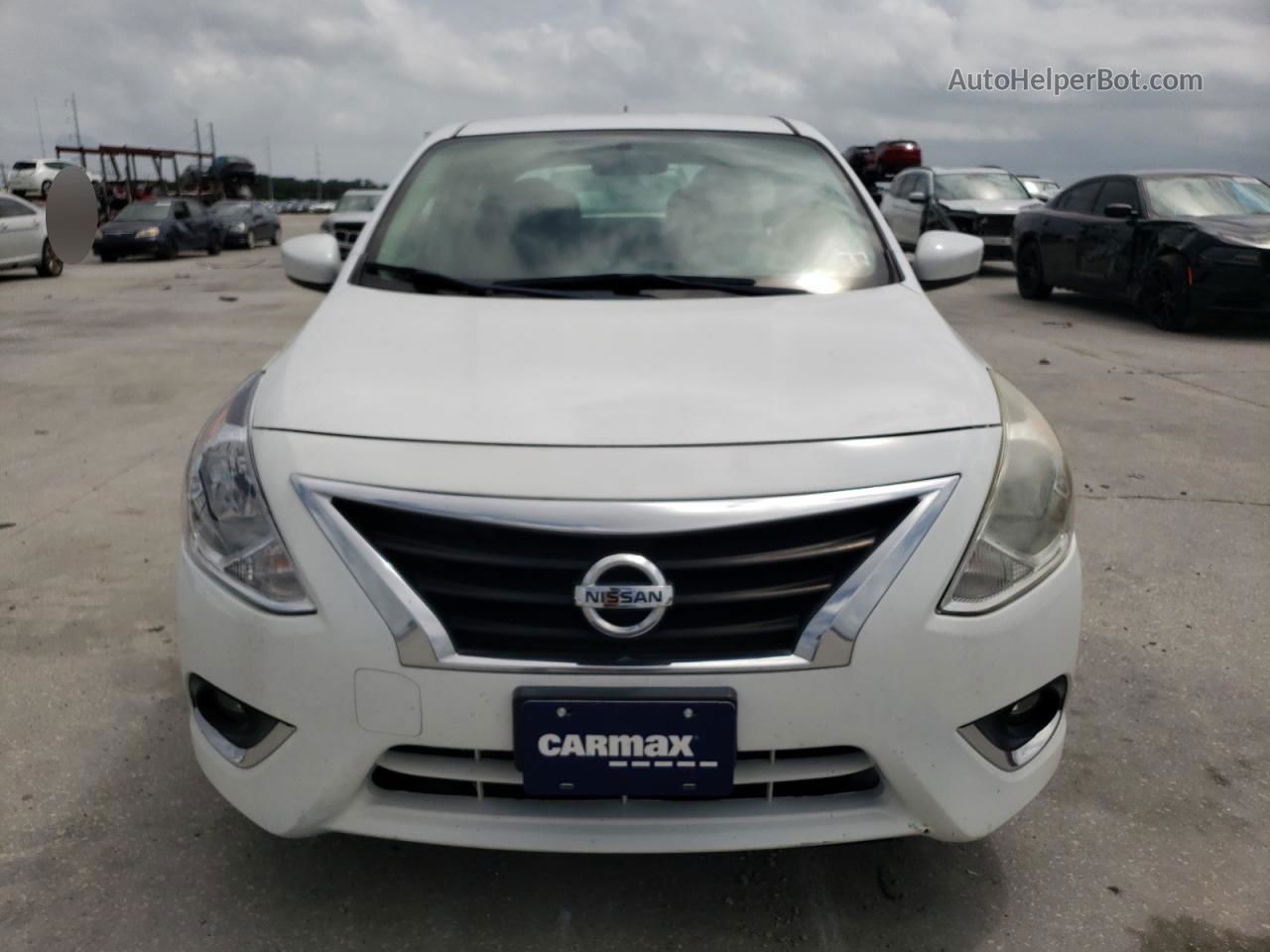 2018 Nissan Versa S White vin: 3N1CN7AP1JL874934