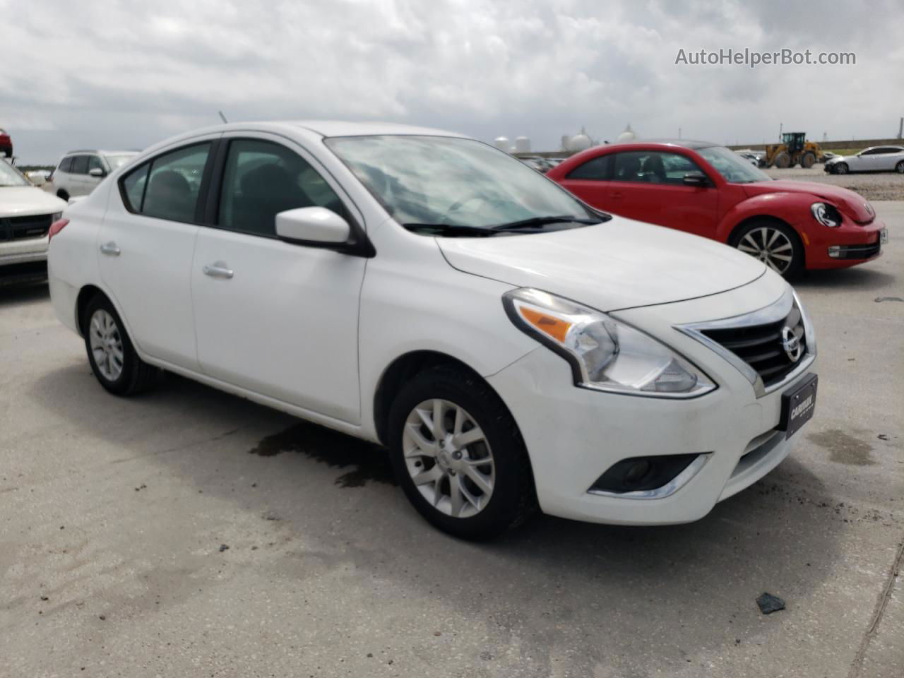 2018 Nissan Versa S White vin: 3N1CN7AP1JL874934